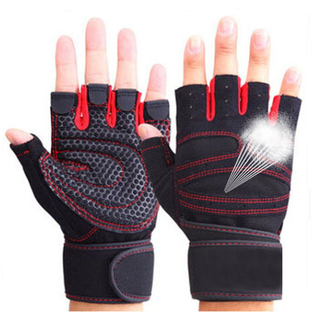 Power Lifting Gloves for Gym Training Dumbbell