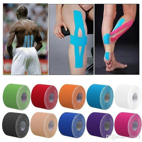 Strain Injury muscle Sticker Sport Kinesiology Tape Roll Cotton